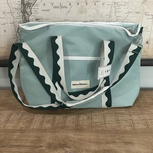 Business & Pleasure Co. Cooler Bag | Insulated Canvas with Wave Strap | NWT